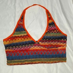 Multicolored Amazon Halter Top